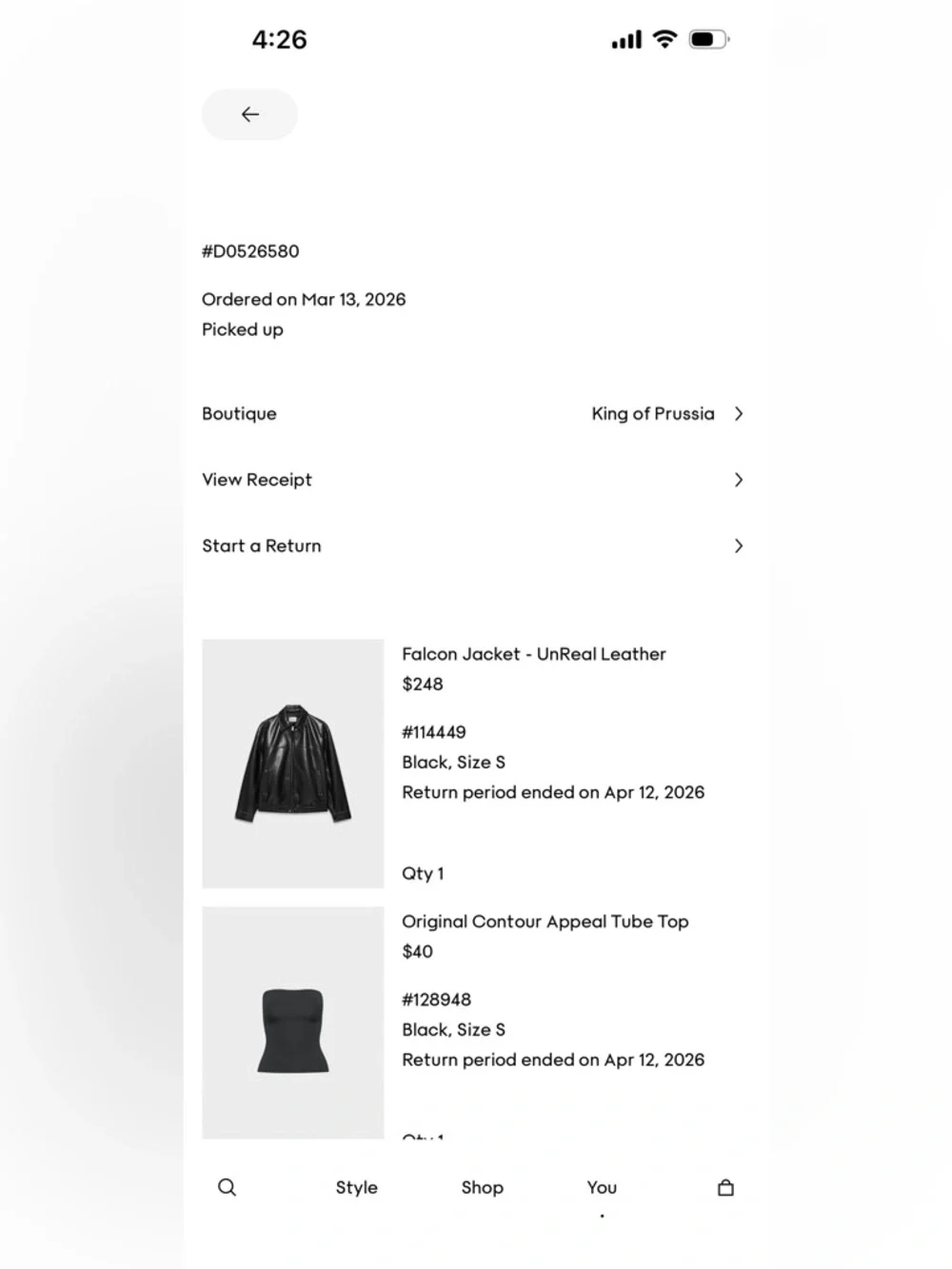 Aritzia Falcon Jacket - UnReal Leather - Picture 3 of 6